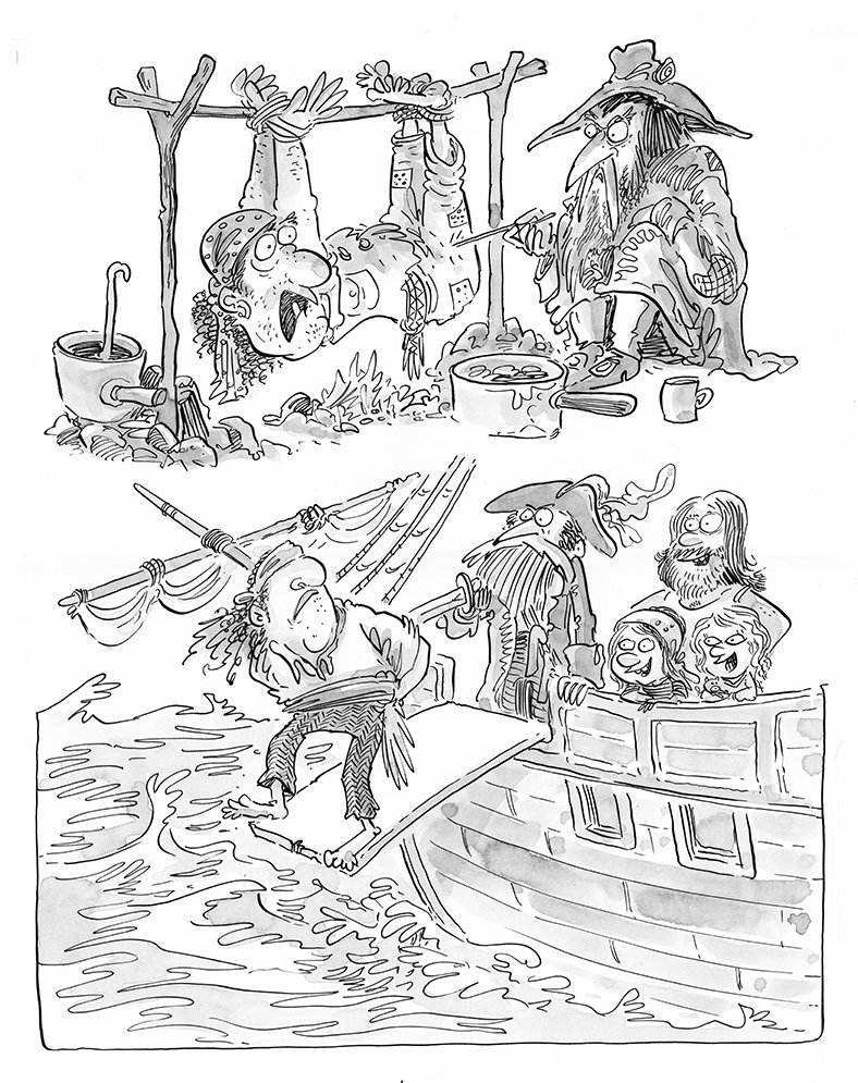 Interior page art from Pirates