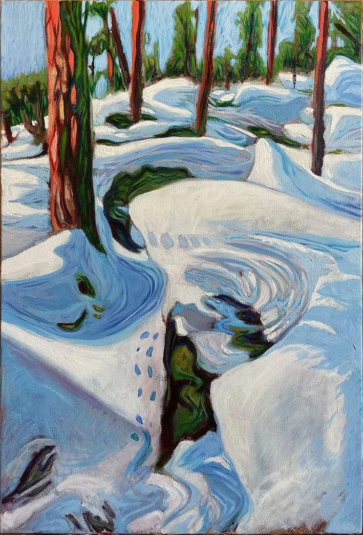 Oil on Canvas. Taken from an original painting by Akseli Gallen-Kallela.