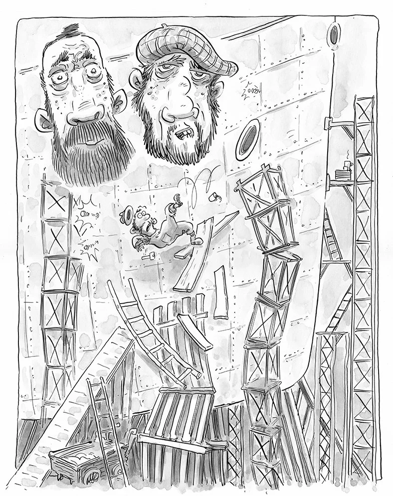 Interior page art from Pirates