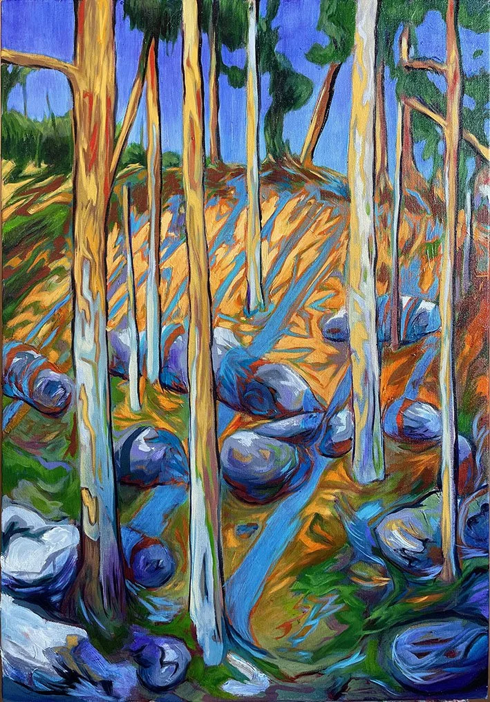 Oil on Canvas. Taken from an original painting by Akseli Gallen-Kallela.