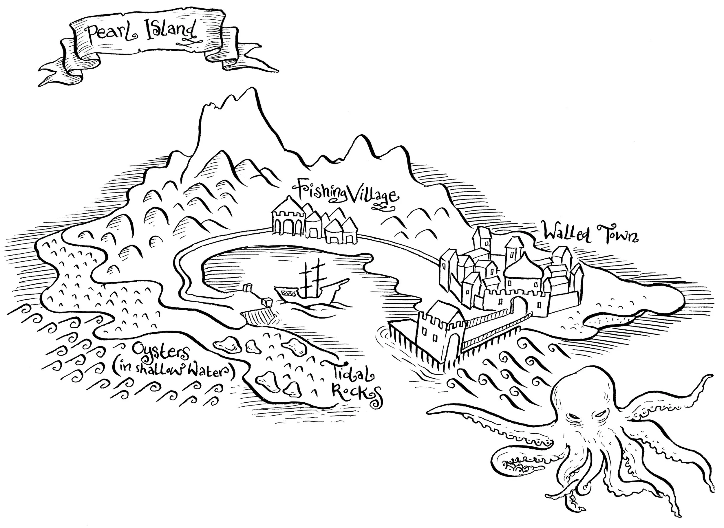"Dragon Blood Pirates" map.