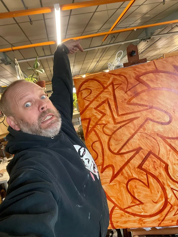 My largest painting in a while.