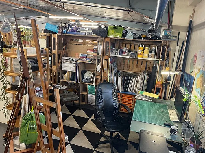My studio. On a tidy day.