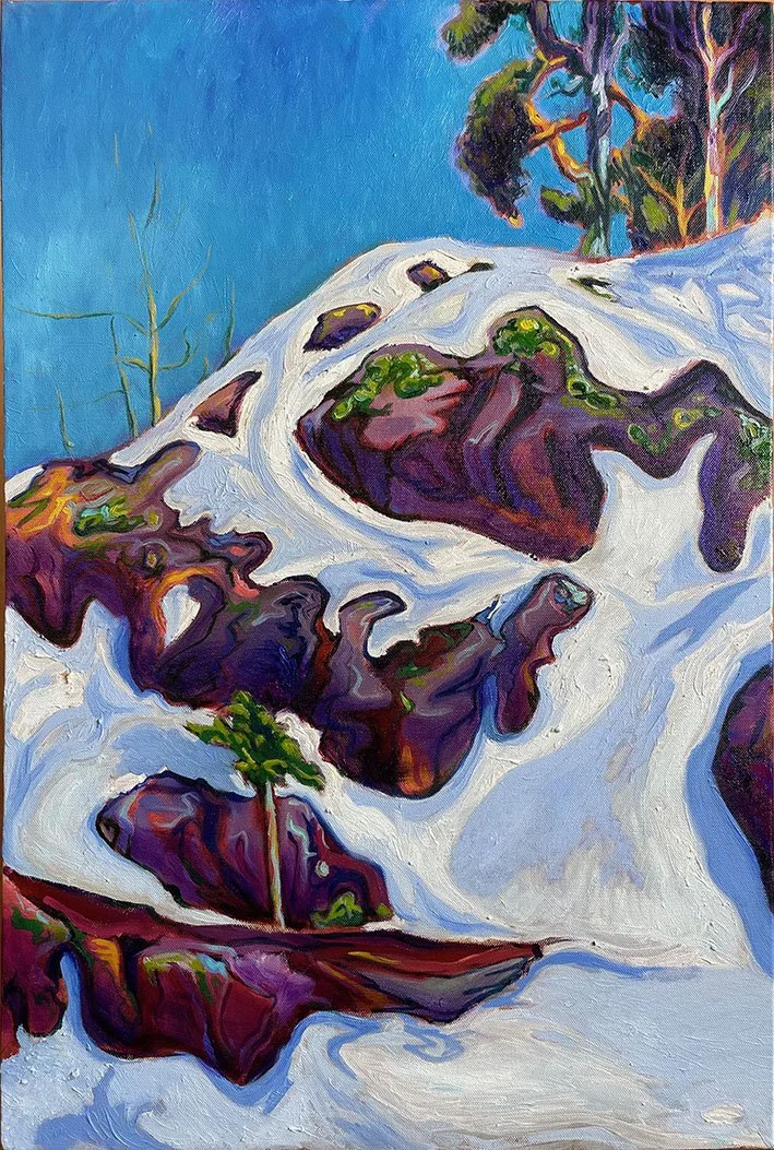 Oil on Canvas. Taken from an original painting by Akseli Gallen-Kallela.