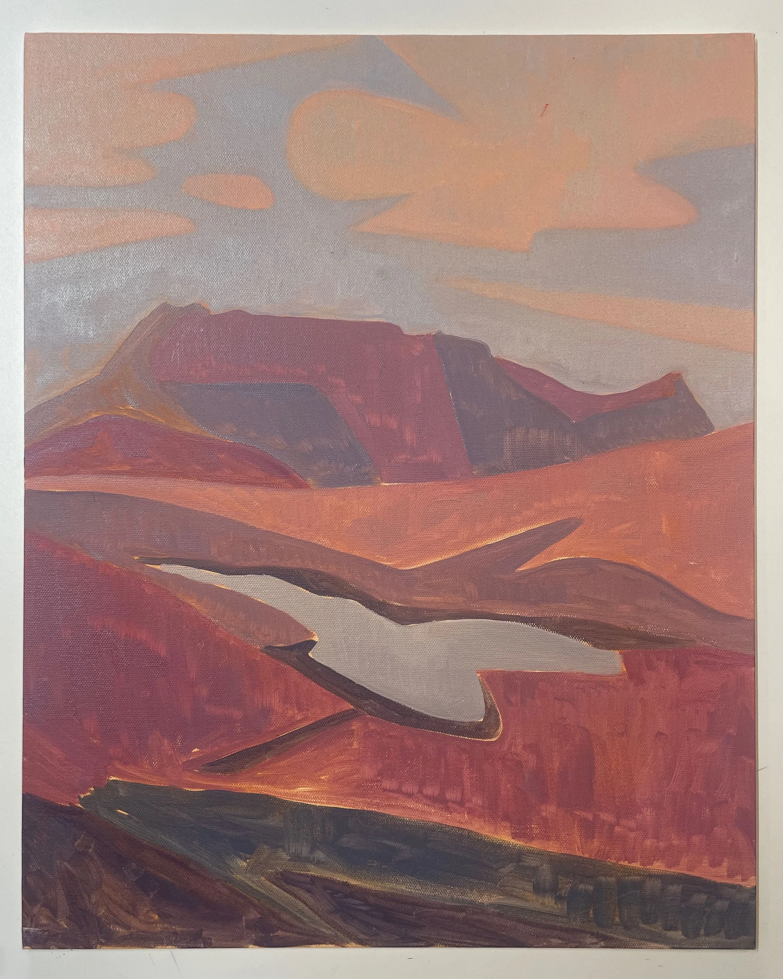 Coigach Mountains, 16” x 20” / 40.6 × 50.8cm, Oils on canvas-board, 2026