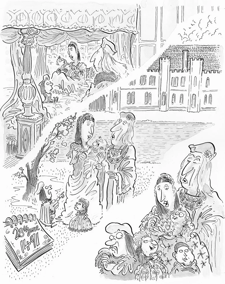 Interior page art from Henry VIII