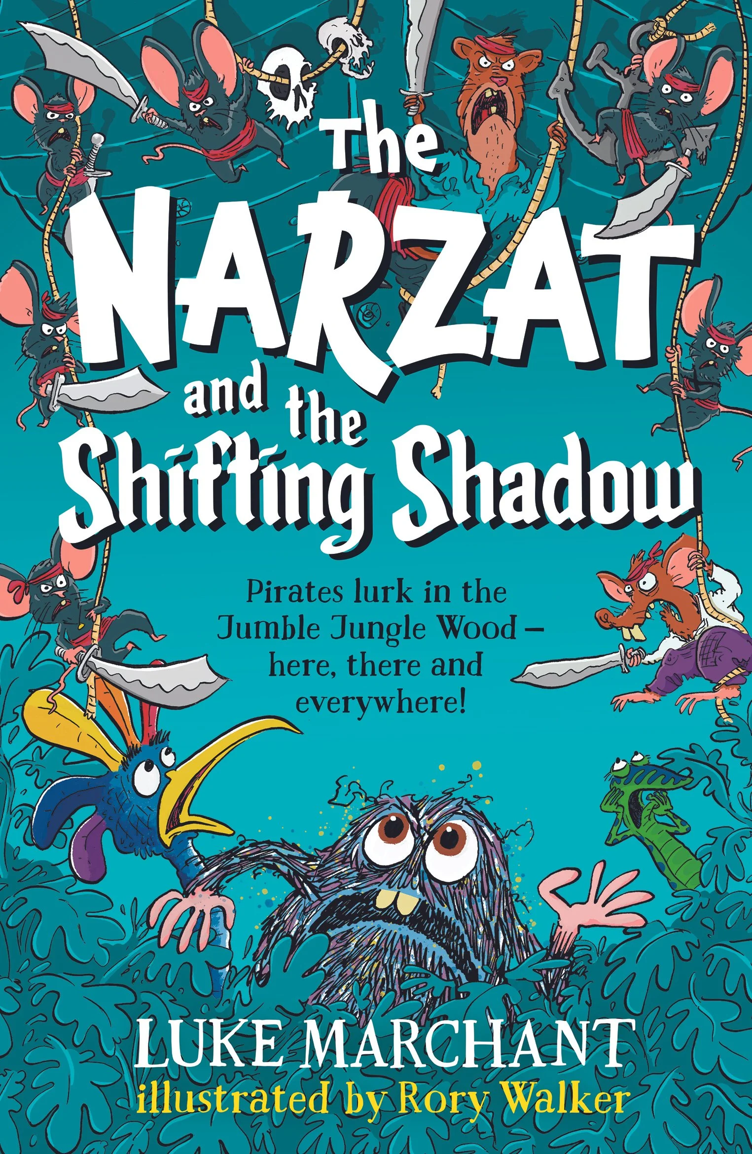 The Narzat and the Shifting Shadow, Everything with Words, 2025. Written by Luke Marchant and illustrated by me.