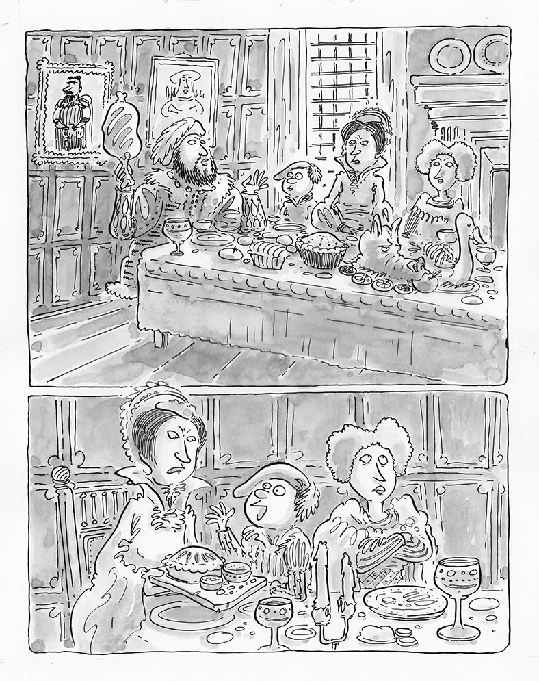 Interior page art from Henry VIII