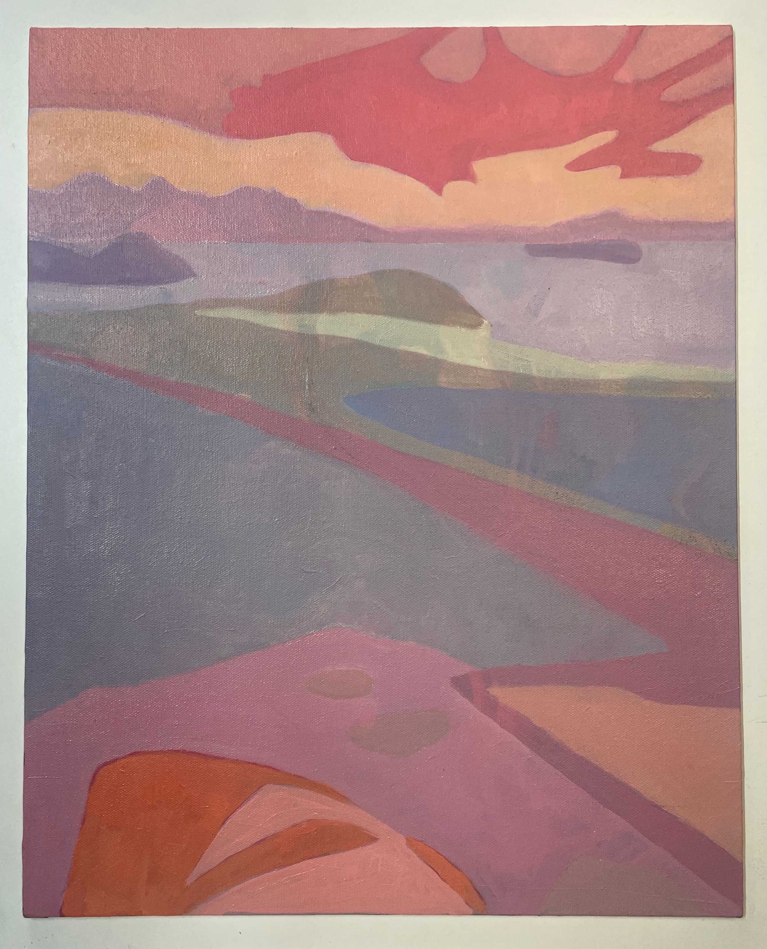Distant Gruinard, 16” x 20” / 40.6 × 50.8cm, Oils on canvas-board, 2026
