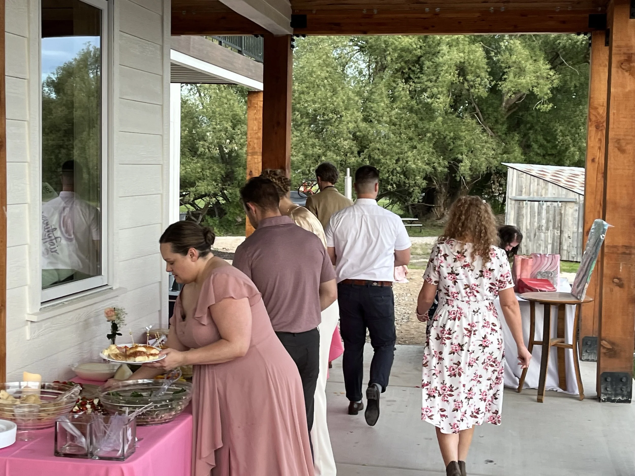 Outdoor wedding ceremony at private venue in Heber Valley Utah