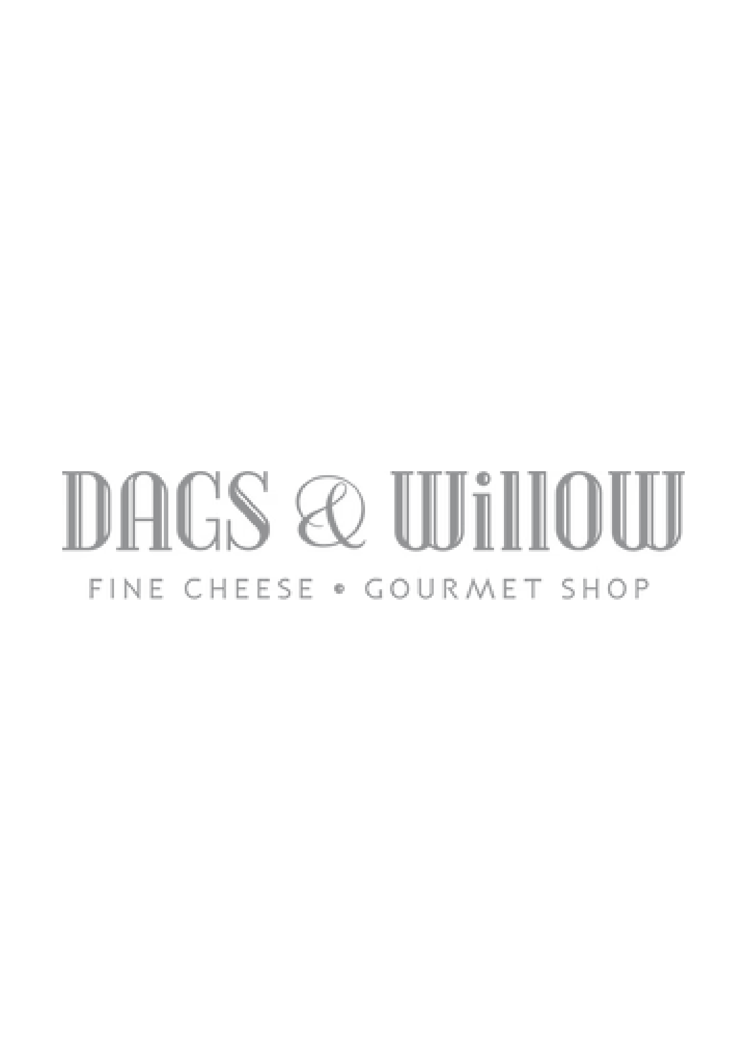Logo for Dags & Wagners, a fine cheese and gourmet shop.