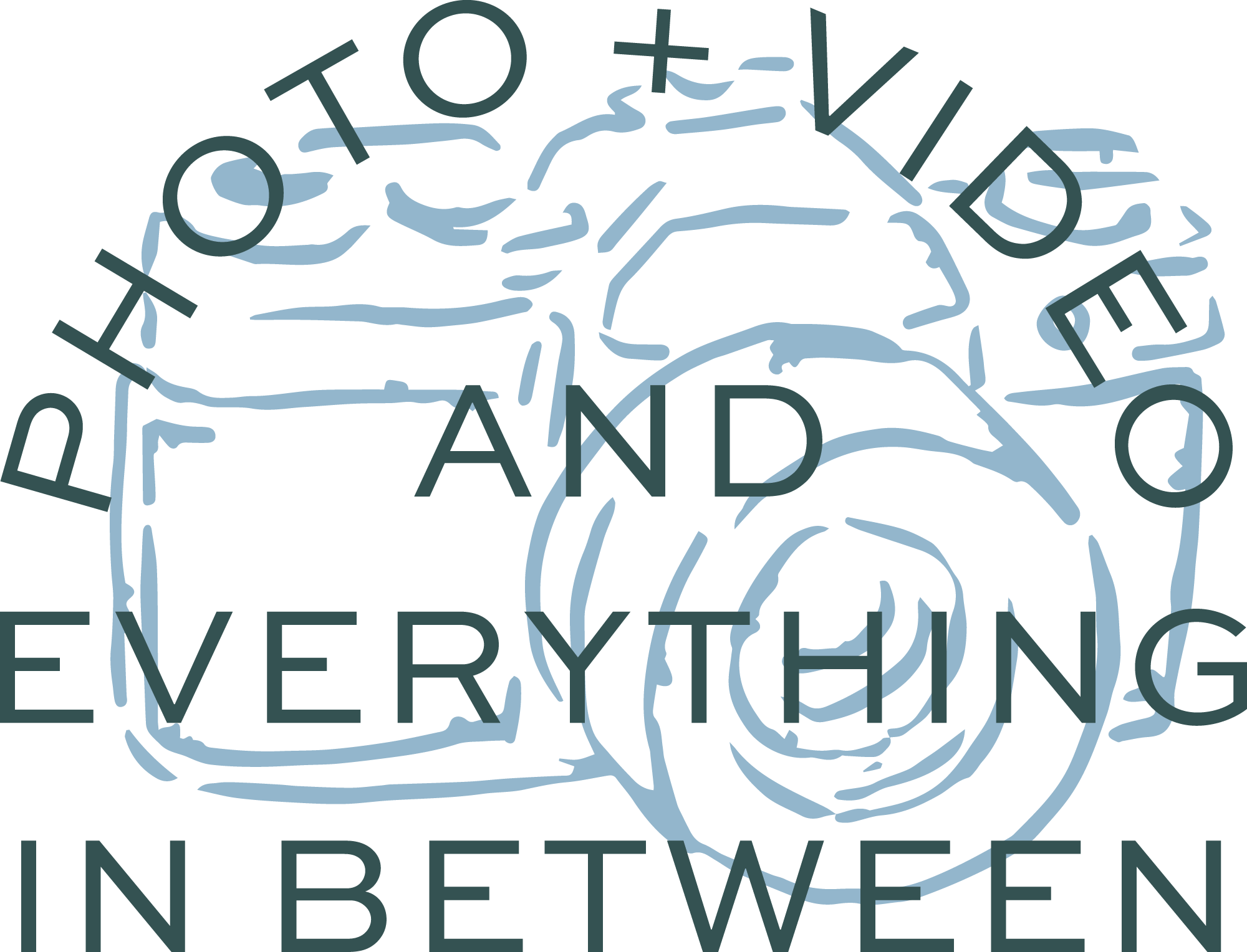 An illustration of a camera with overlaid text reading 'Photo + Video and Everything in Between'.