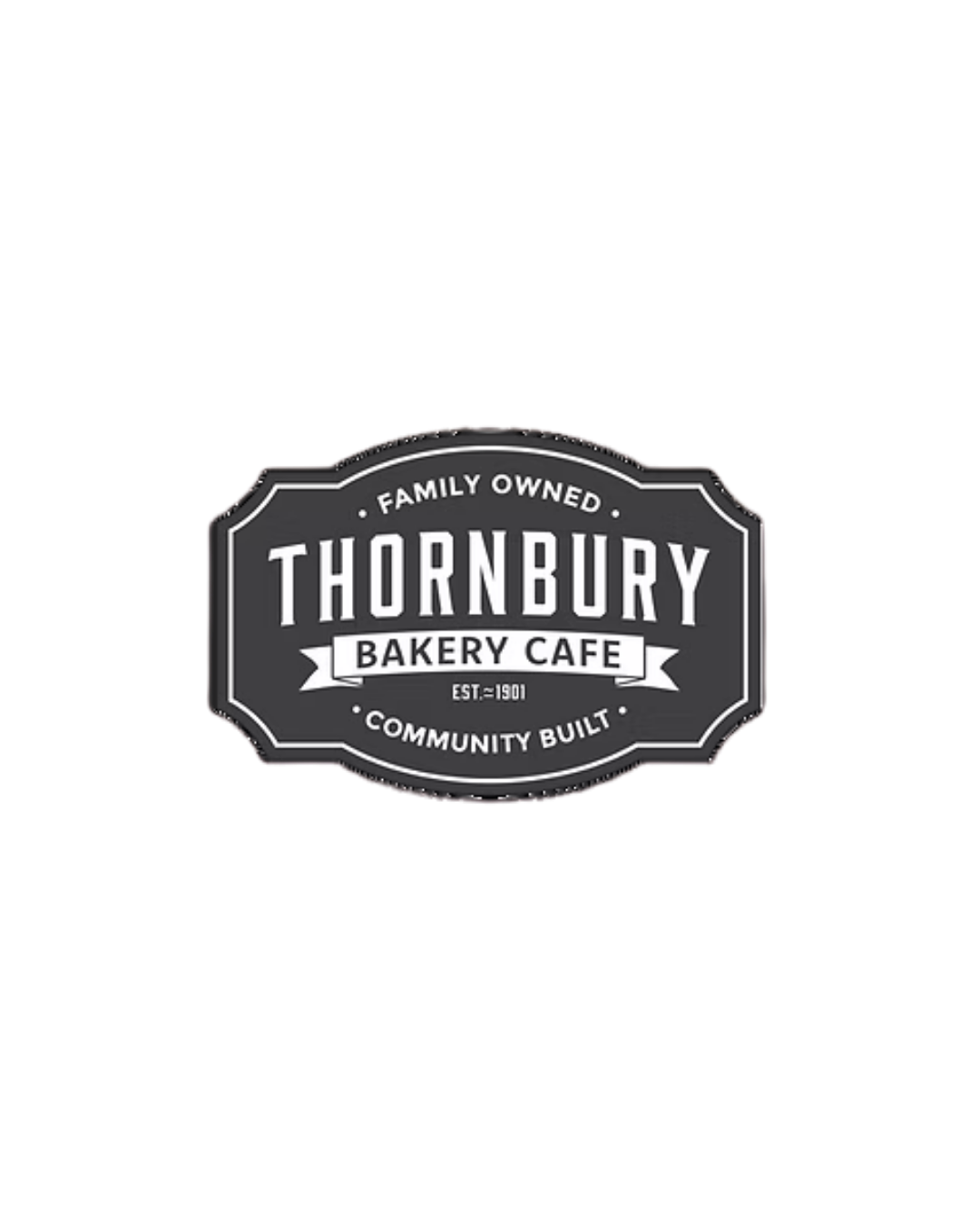 Logo for Thornbury Bakery Cafe, a family-owned and community-built business established in 1901.