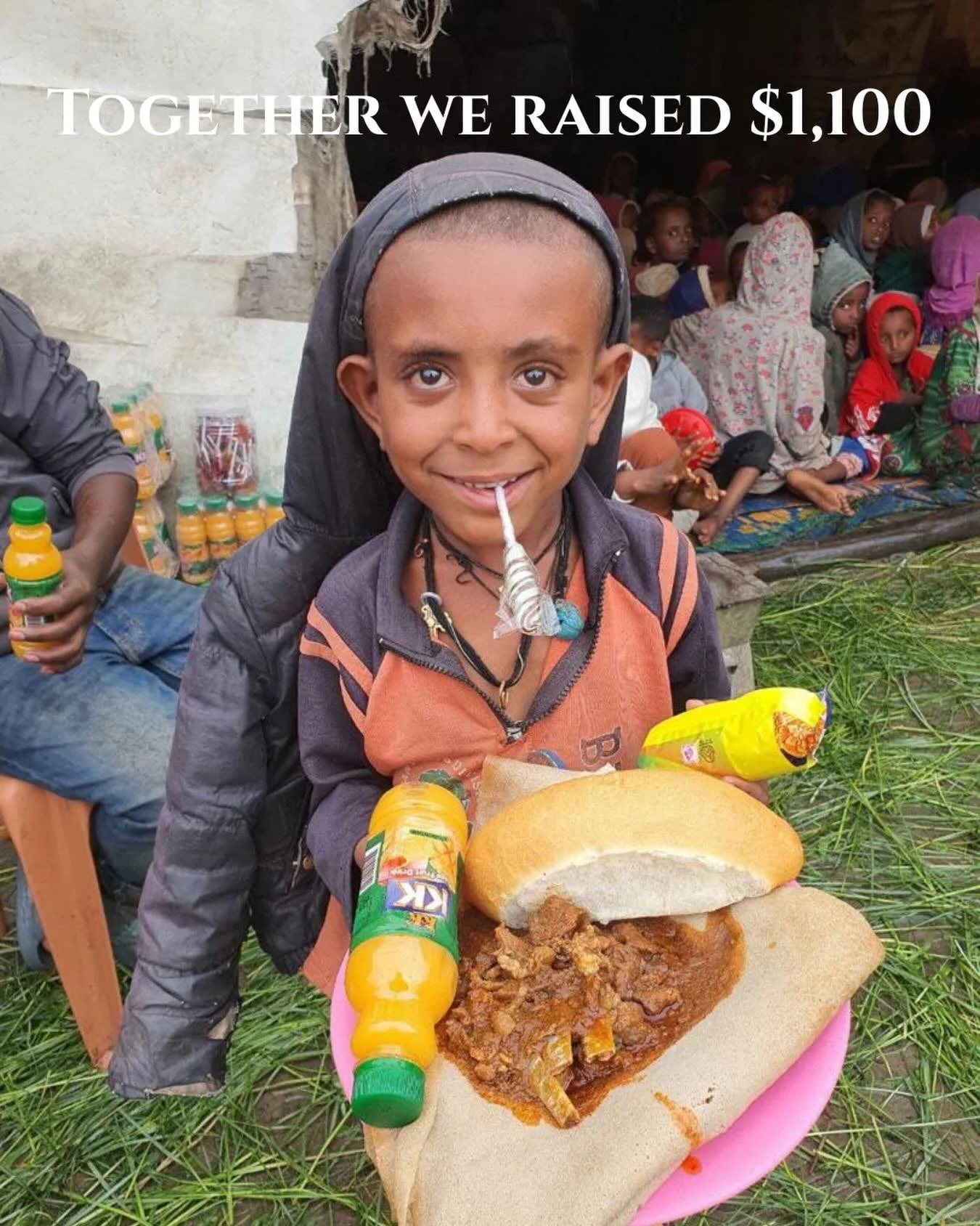 Because of You, 900+ People Will Share a Christmas Meal

Thank you for kicking off our giving partnership (in memory of Hareg Mitiku) with such a bang! We&rsquo;ve raised enough money to feed every displaced person at the IDP camp in Debre Birhan, Et