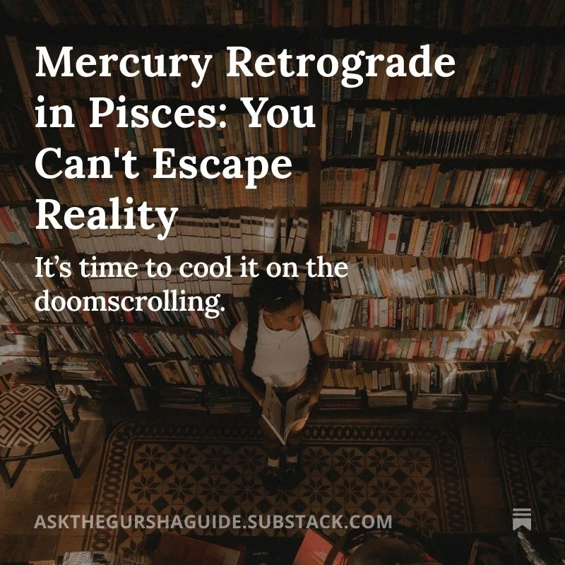 Sometimes progress means slowing down &amp; reflecting. Sometimes alignment works faster than brute force. Mercury Retrograde is the season to look back, reflect, and reassess your next step.

Want to learn more about this transit &amp; tips for work