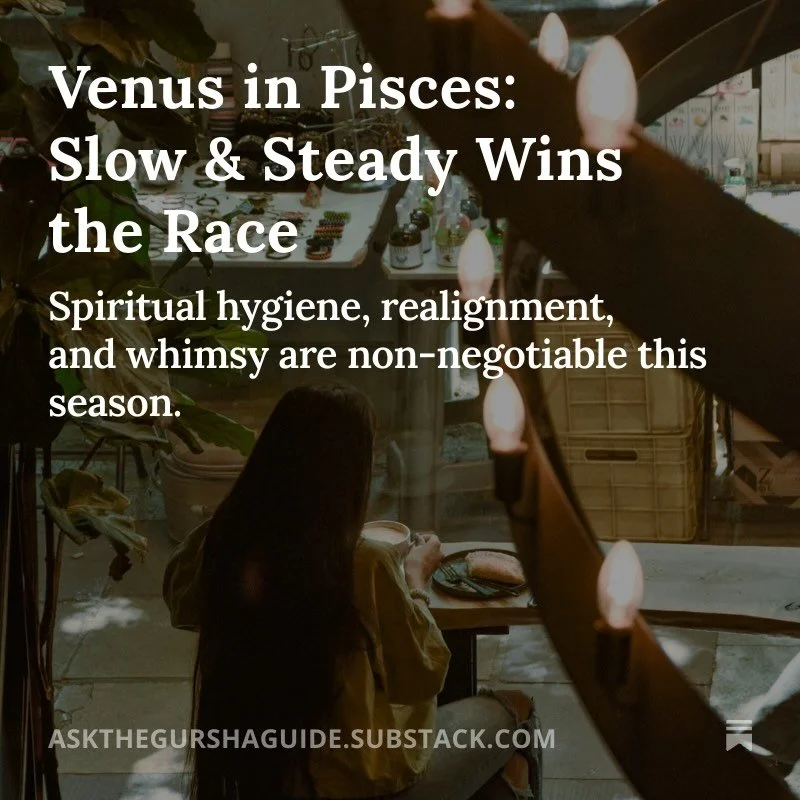 Red the latest Venus in Pisces post on Substack for this week&rsquo;s cosmic insights &amp; practical tools to power your week! Link in bio 🫶🏾

#venus #pisces #venusinpisces #substack #astrologyinsights