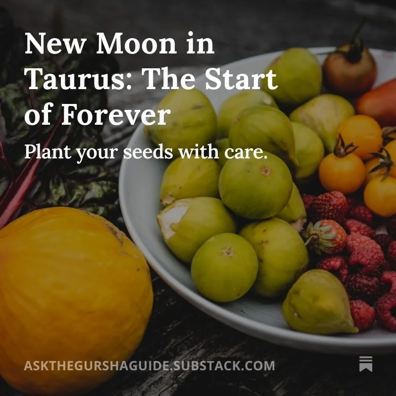 New Moon in Taurus insights &amp; journal questions are now on Substack&mdash;link in bio to read the full post!

#newmoon #taurusnewmoon #taurusseason #newmoonintaurus #substackwriter