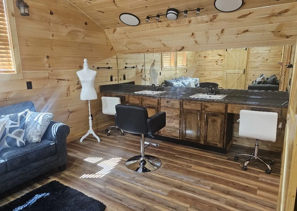 Bridal Getting Ready Area in Cabin
