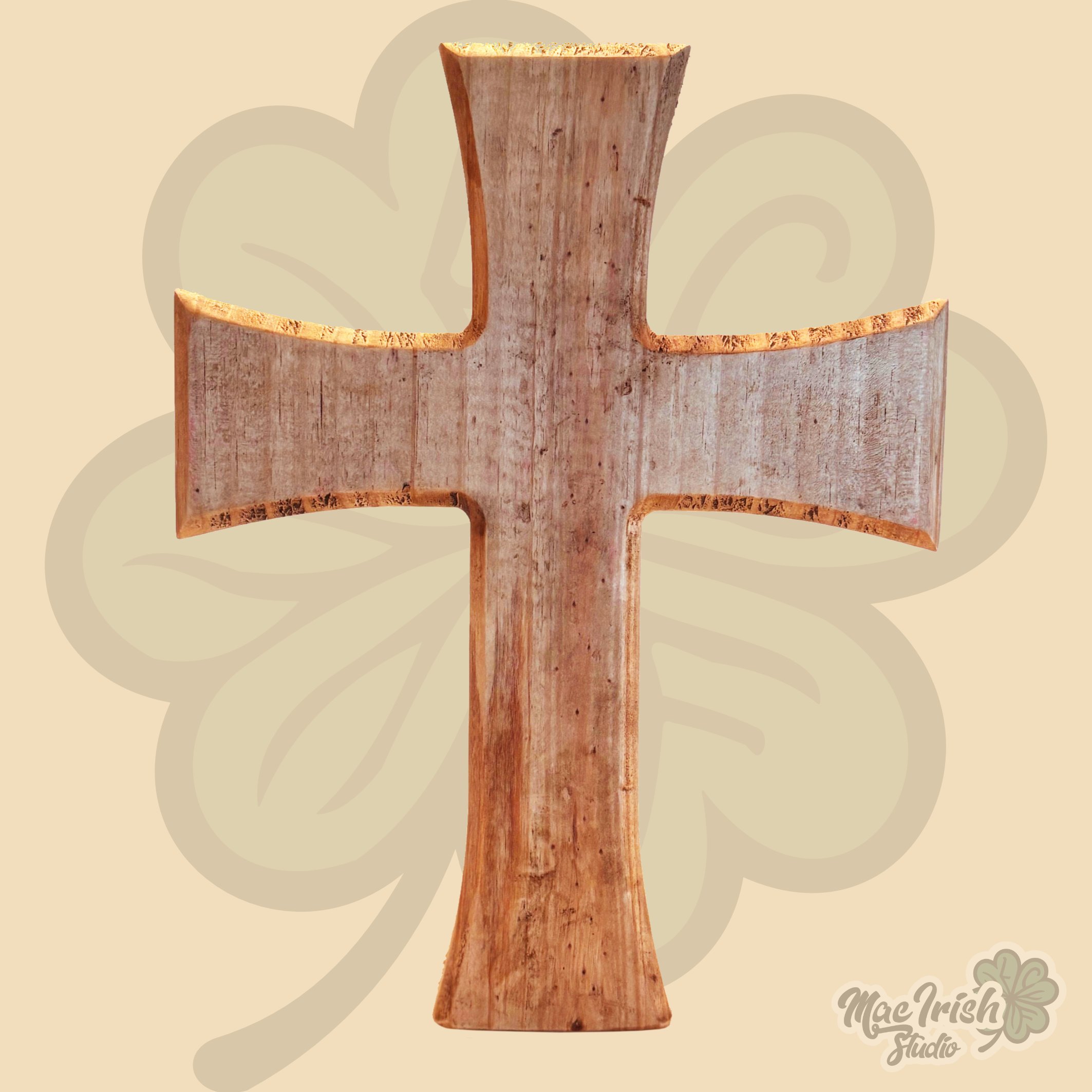 Large Solid Wood Cross