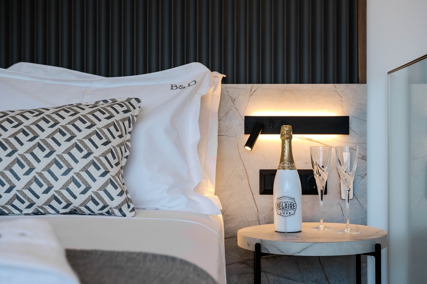 Step into a space where every detail speaks of comfort and calm. At B&amp;D Luxury Studios Suites, our apartments are more than a place to sleep - they are designed to feel like home, with soft tones, elegant touches, and a deep sense of relaxation. 