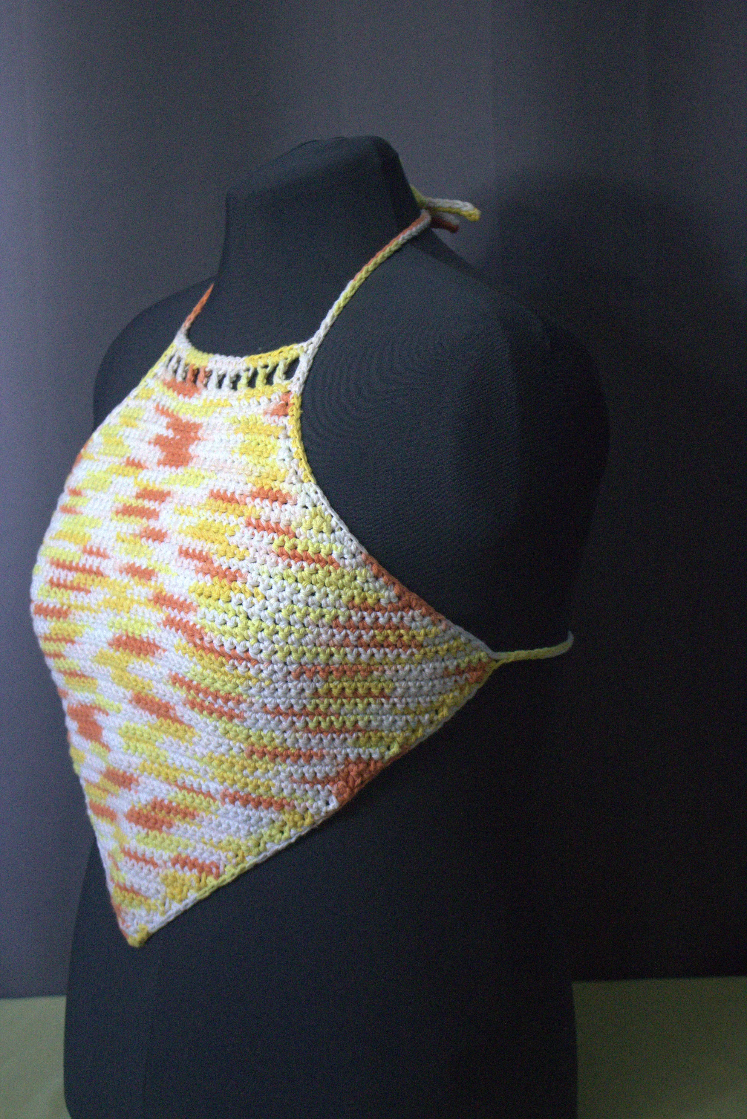 Vibrant Multicolored Halter Top