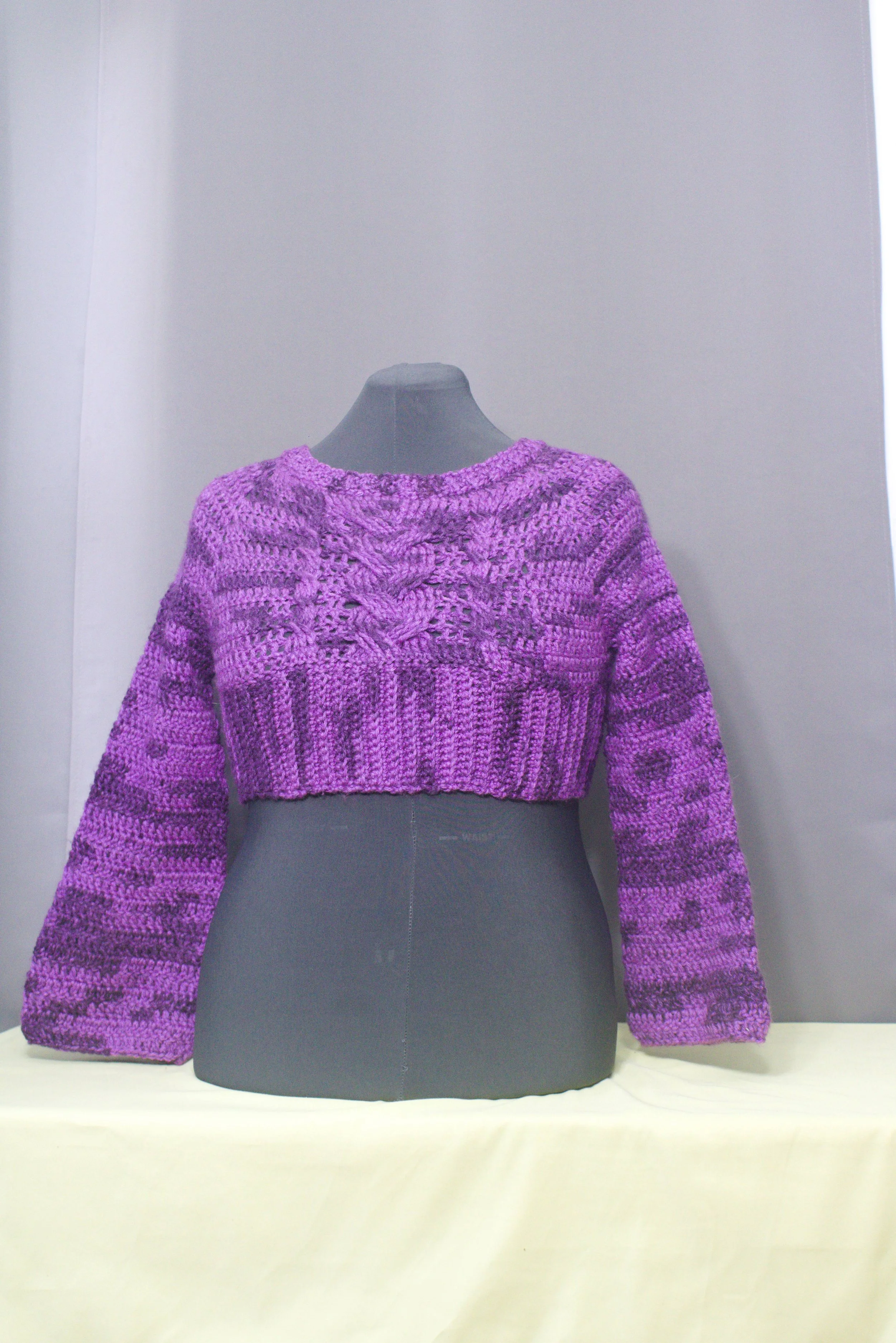 Cable Stitch Crop Top