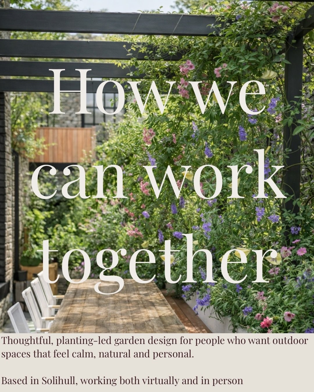 Thinking about a garden project, but not sure where to start?

I work with clients in a few different ways, from 1:1 consultations through to full garden design, all rooted in a planting-led, thoughtful approach.

If you&rsquo;re unsure what level of