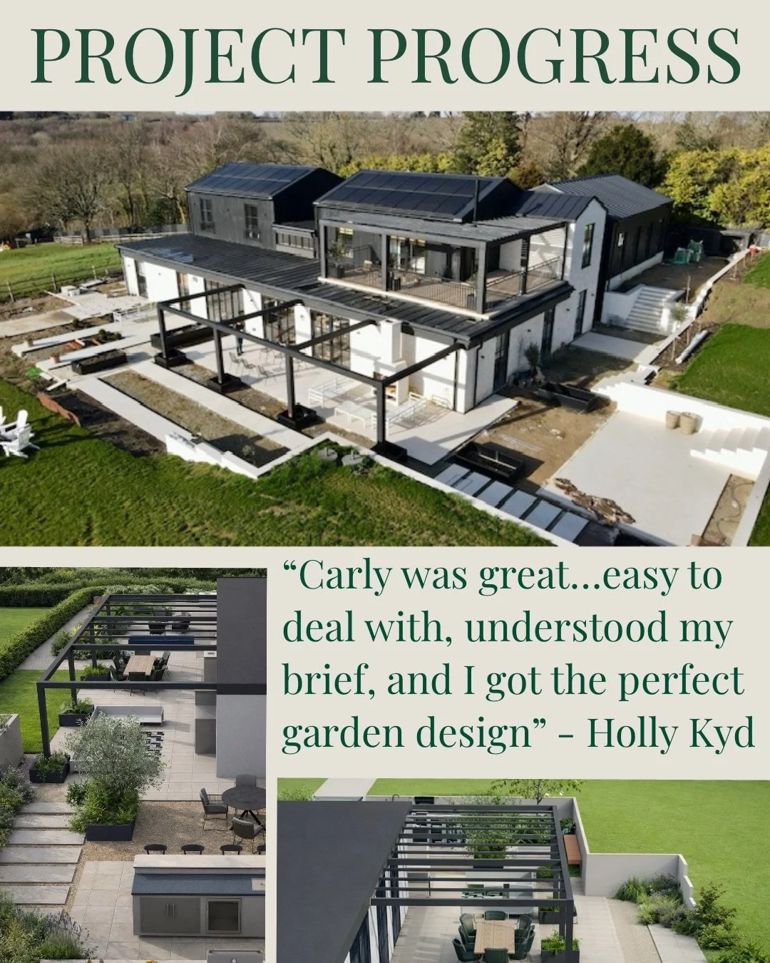Build in progress.

There is something incredibly satisfying about seeing a design move from drawings and visual renders into reality. The structure is now taking shape and the framework is in place for the planting to follow.

Careful planning at th