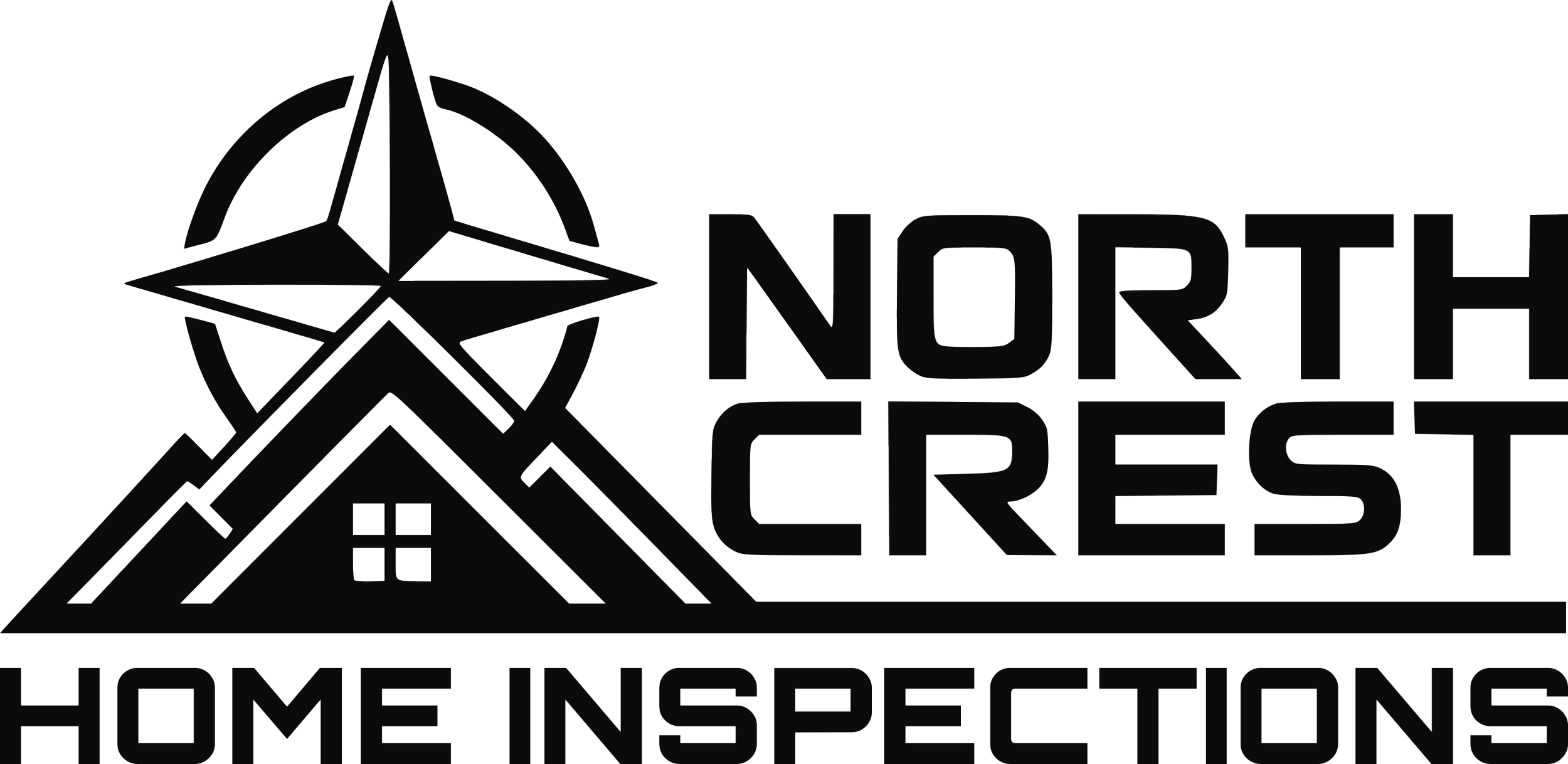 Logo of Northcrest Home Inspections featuring a stylized house with a roof, window, and a star-like design element, alongside the company name.