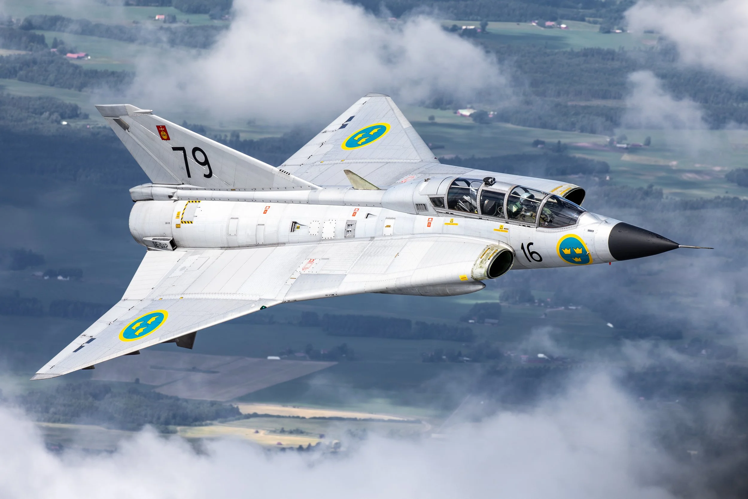  Saab SK 35C Draken SE-DXP 

Swedish Air Force Historic Flight
