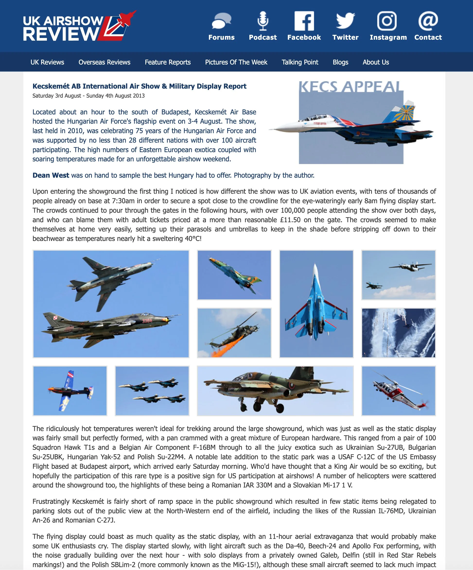 Various airshow reports, UK Airshow Review