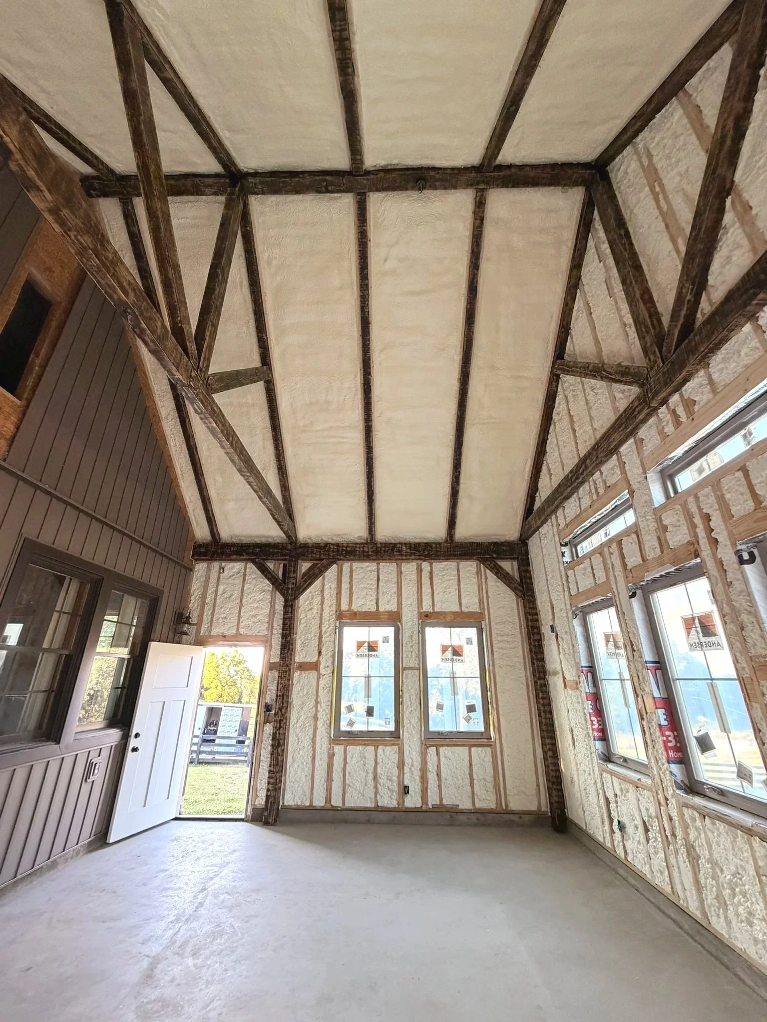 Open Cell Walls/ Closed Cell Ceiling