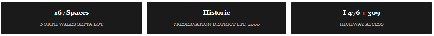 Commercial Realtor in North Wales PA 167 spaces in septa lot historic preservation district i476 and 309 access