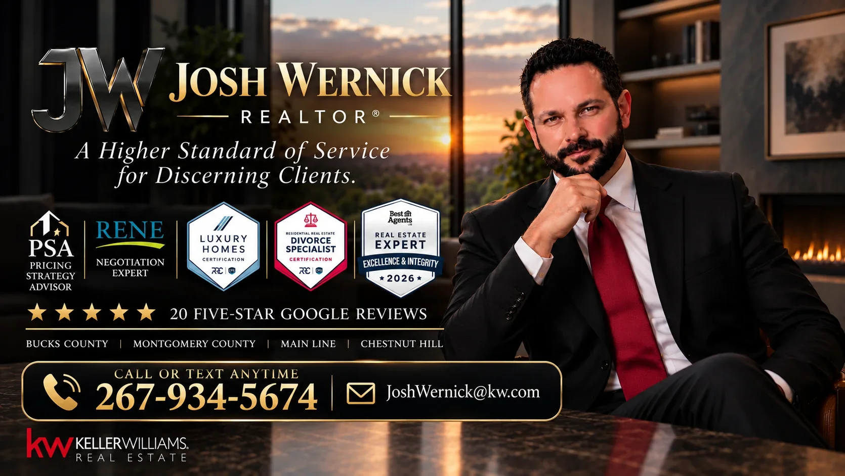 Josh Wernick - REALTOR Montgomery County Real Estate Agent to Sell Homes and Commercial Properties named top agent by best agents us
