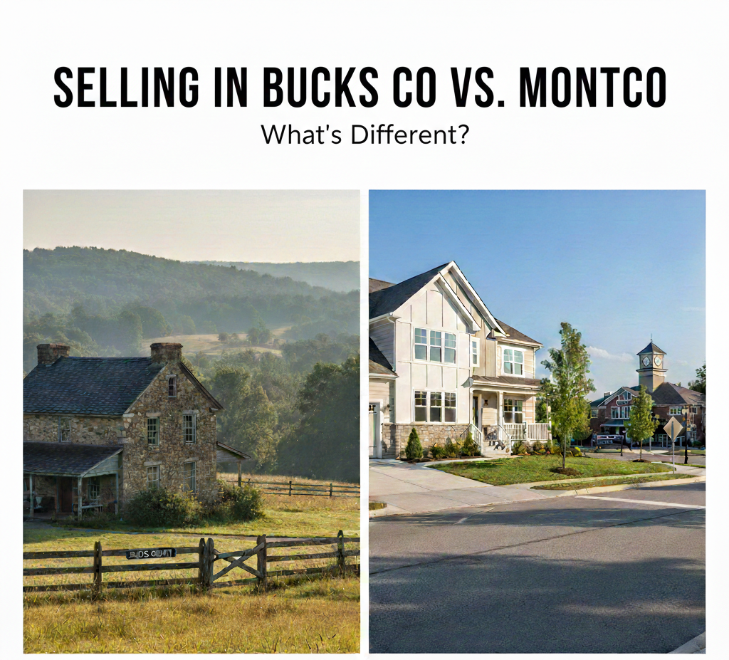 Selling in Bucks County vs. Montgomery County: What’s Different
