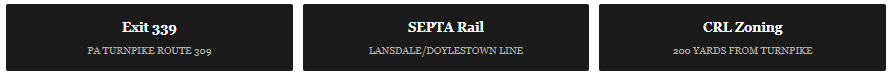 commercial realtor in fort washington pa exit 339 on pa turnpike septa rail lansdale doylestown line crl zoning 200 yards form turnpike