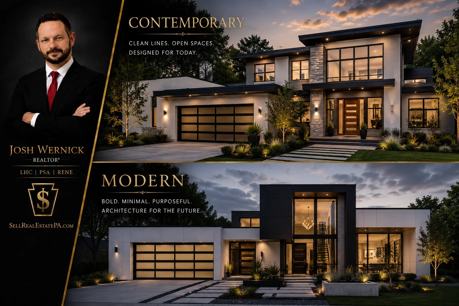 Contemporary_and_Modern_Pennsylvania_House_Styles Josh Wernick - Realtor guide to home styles in bucks and montgomery county pennsylvania