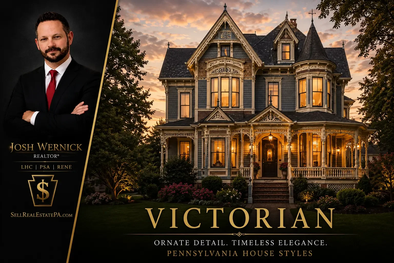 Victorian_Houses Styles Josh Wernick - Realtor guide to home styles in bucks and montgomery county pennsylvania