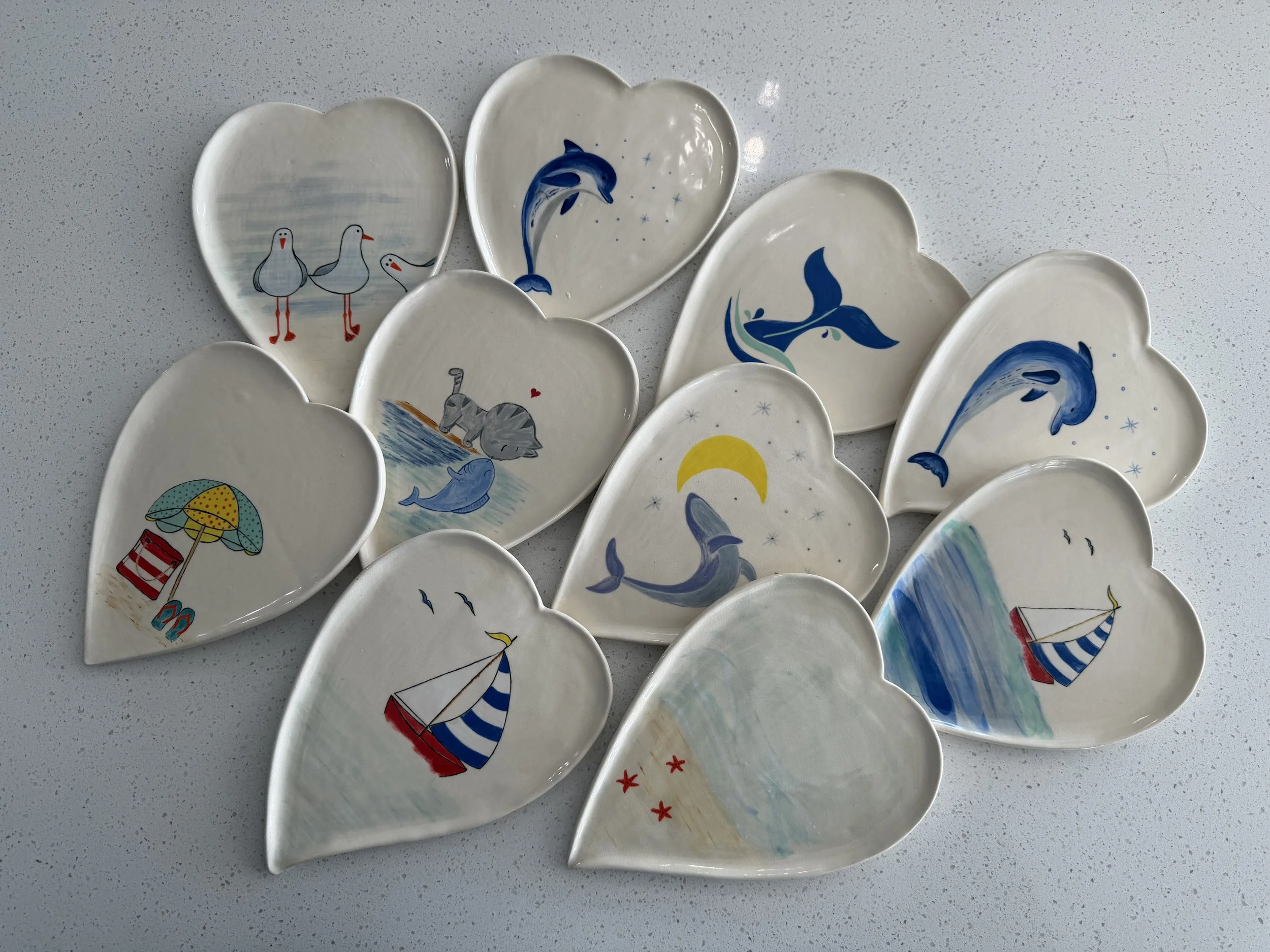 Coastal Trinket Plates