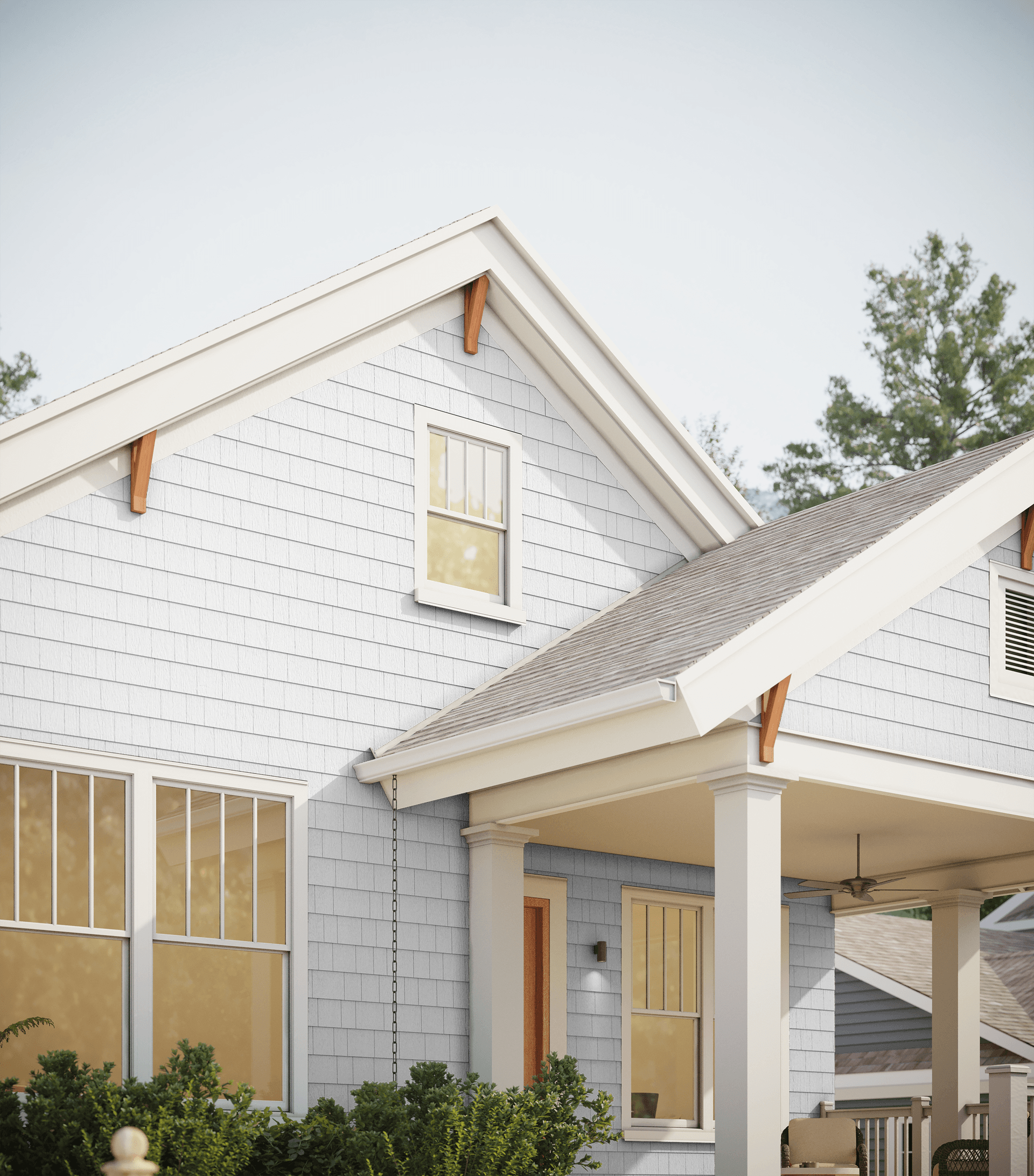 house with shingle siding