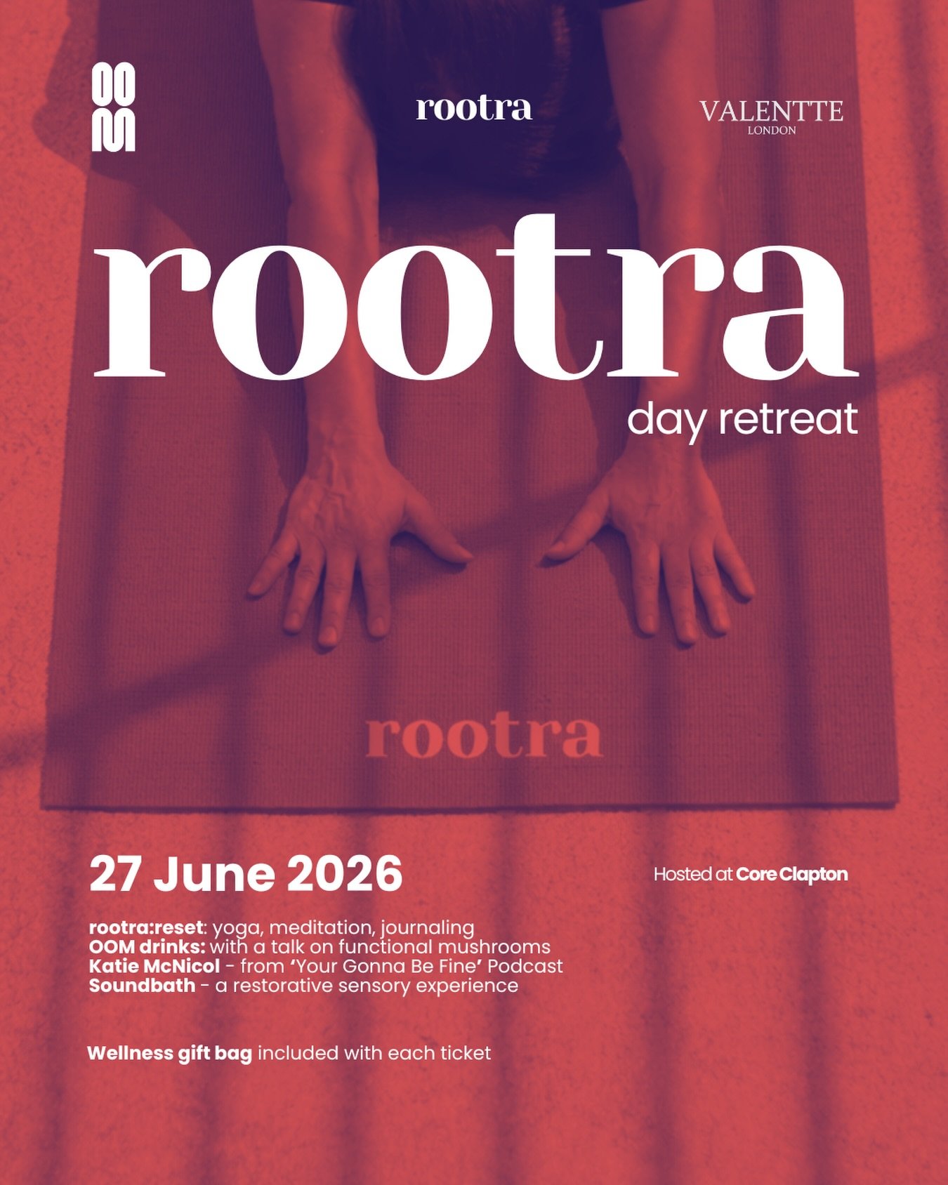 ✨ Early Bird tickets are NOW LIVE ✨

We&rsquo;re so excited to finally share something we&rsquo;ve been quietly building behind the scenes&hellip; our first Rootra Retreat!

On 27th June, we&rsquo;re taking over @coreclapton for a day designed to bri