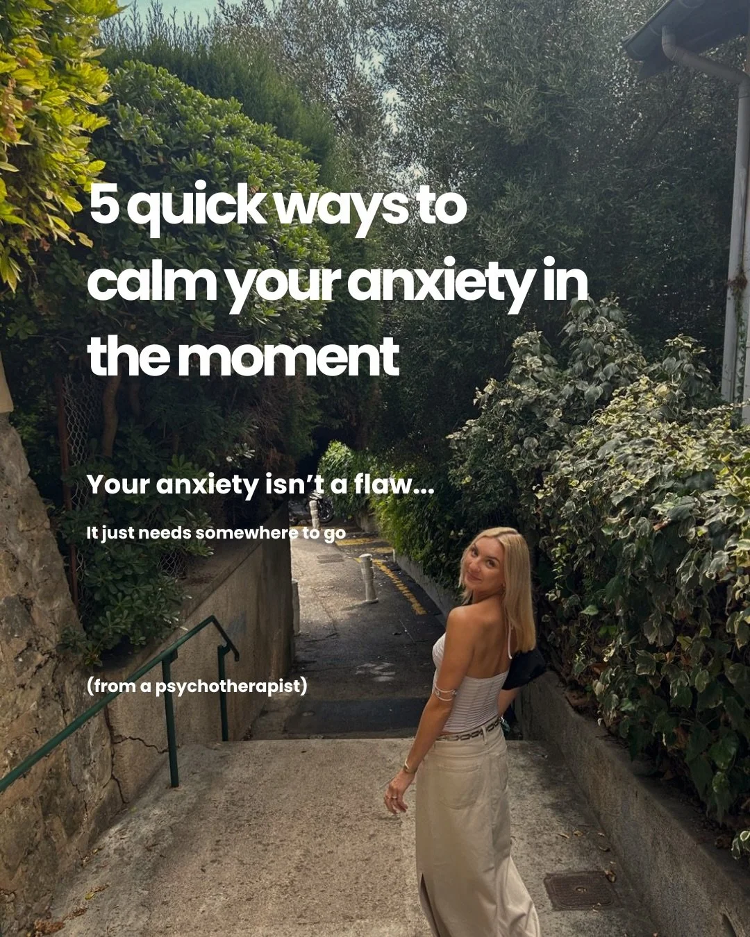 Taking a few mindful moments like these can really help ground yourself back into the present moment, in the same way they have helped me.

Save this for when your chest feels tight and your mind won&rsquo;t slow down 🧡

These can support you in the