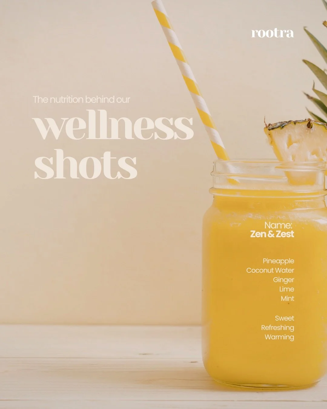With it being the first week of Summer, we&rsquo;re introducing a new blend for our wellness shot this month&hellip; Zen &amp; Zest.

We&rsquo;re bringing in the tropical flavours of summer, to provide you with a light, zingy, refreshing wellness sho