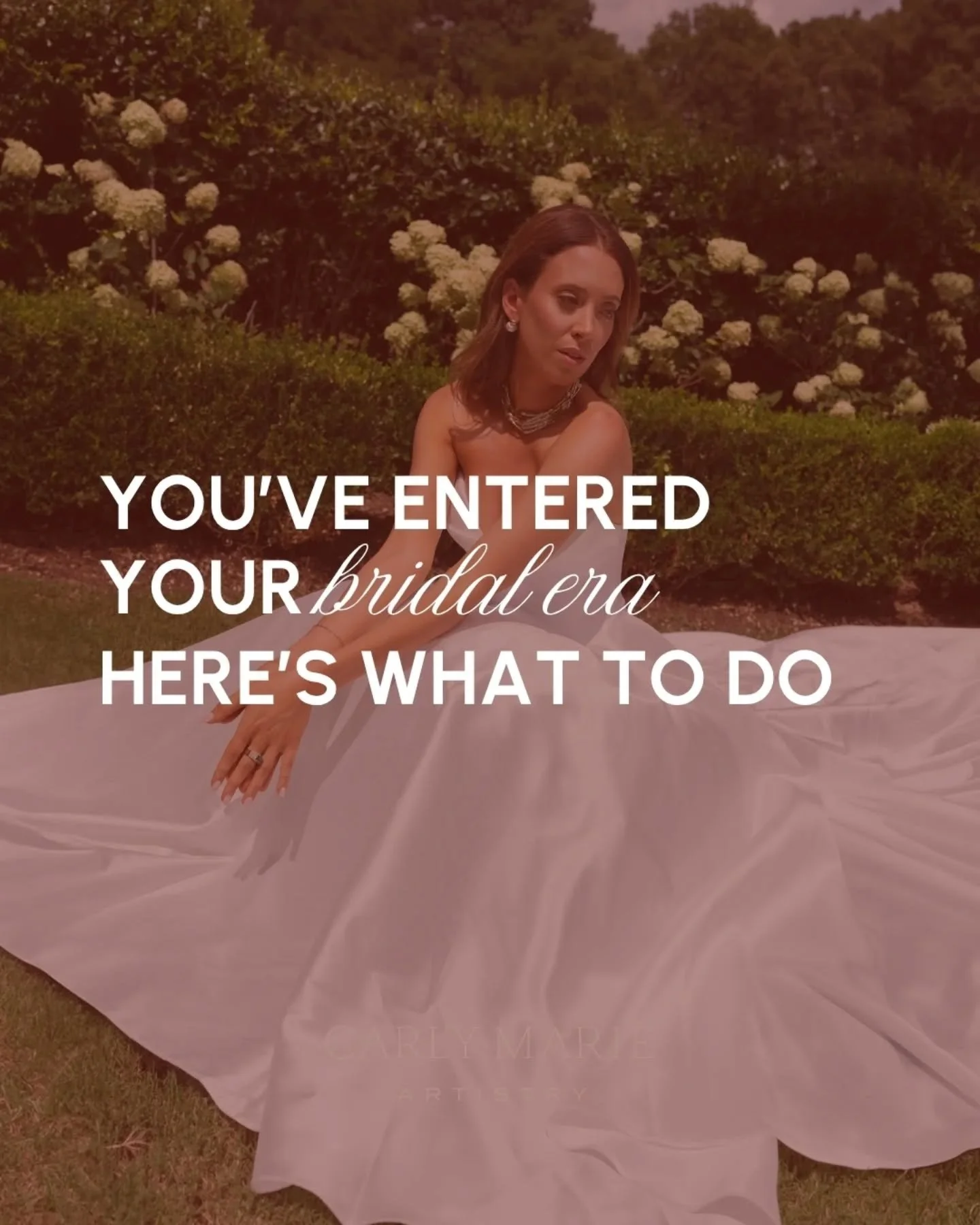 ok wait, you just became a bride to be - yay!! 

Swipe through to read what I would do first as a bride and save this post as your reminder to lock in on that skincare girl! 

#bridalhair #bridalmakeup #makeupartist #carlymarieartistry

charlotte mak