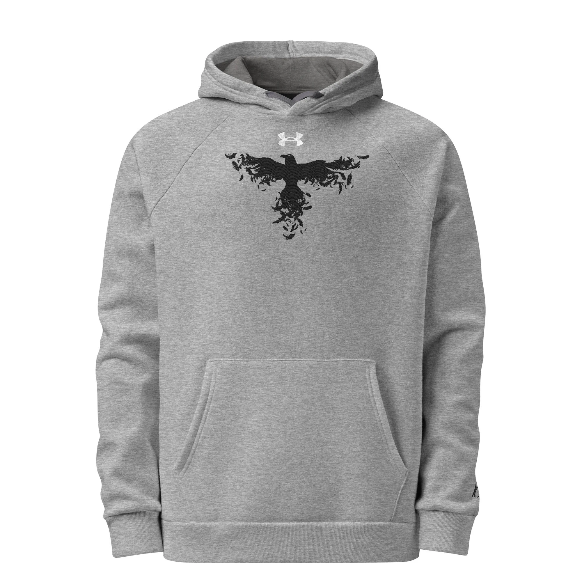 Crow(black) - Embroidered Under Armour® Unisex Hoodie