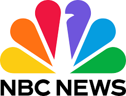 NBC News logo with colorful peacock design and text