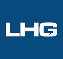LHG logo on a blue background.