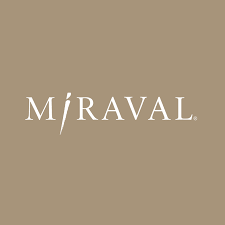 MÍRAVAL logo on a beige background