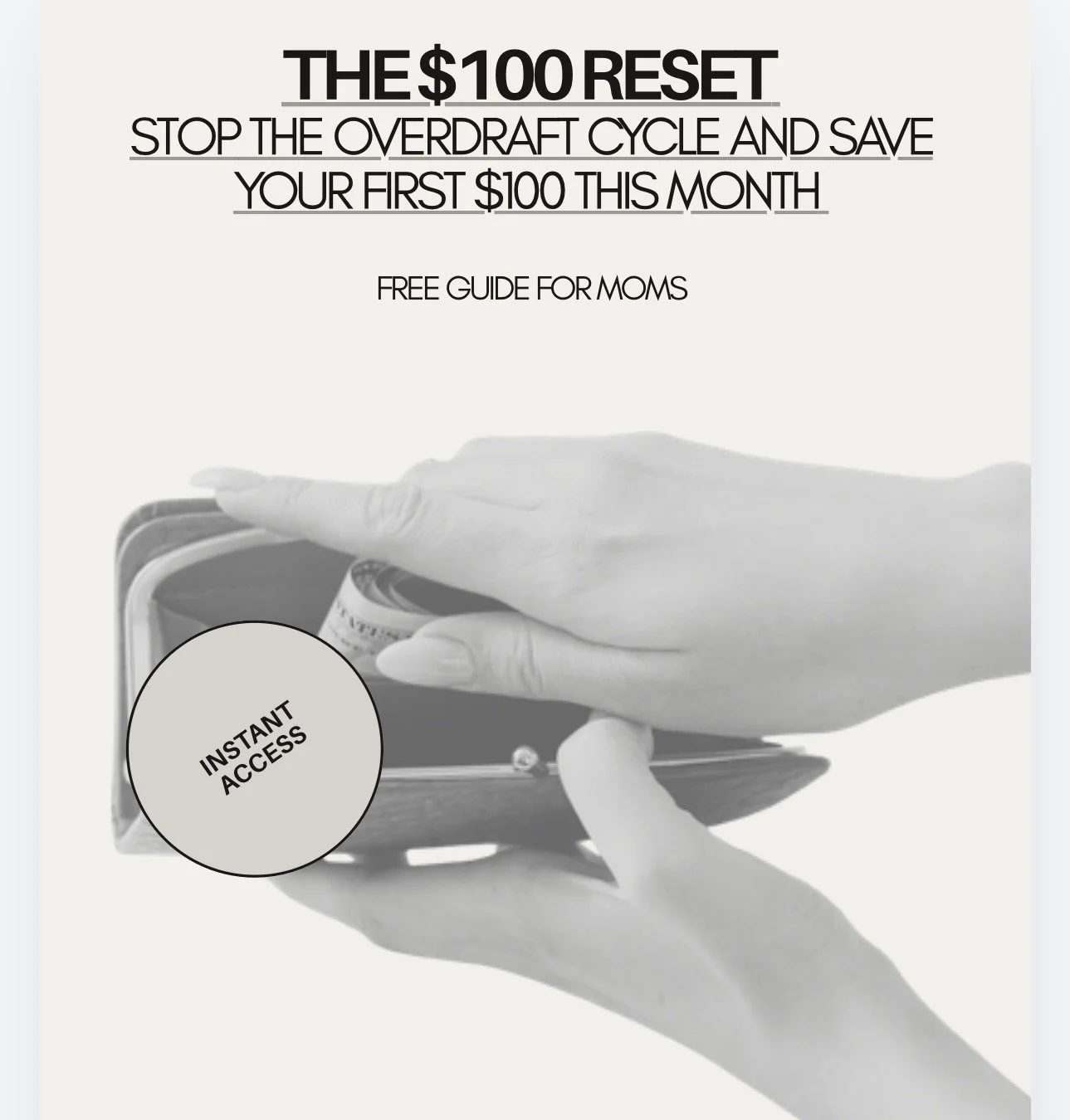The $100 Reset: A Free Guide for Moms to Jumpstart Family Finances