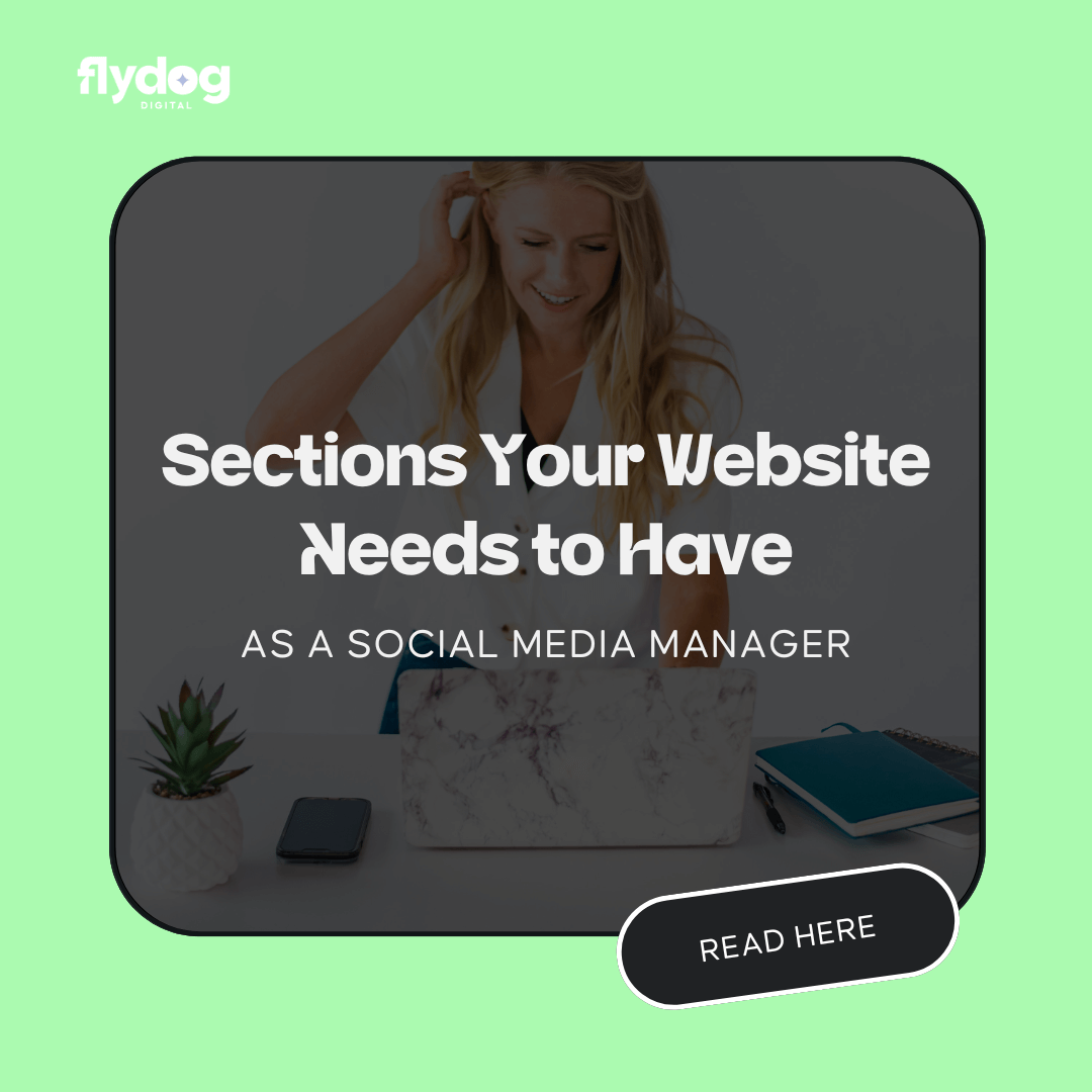 What Sections Your Website Needs to Have as a Social Media Manager